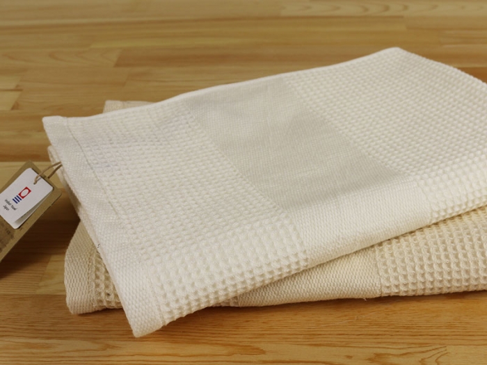 【 キナリ 】 オーガニック ワッフル バス ＆ フェイスタオル セット OG-20 タオル スーピマコットン スーピマ オーガニックコットン 綿 高級 ギフト お祝い